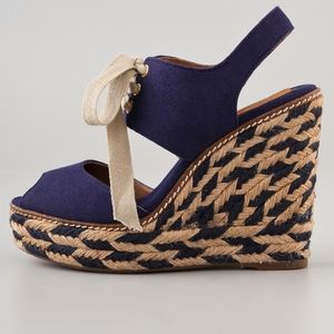 TORY BURCH 'Linley' High Wedge Espadrille